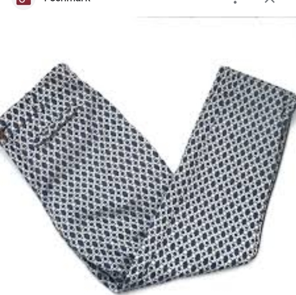 Anthropologie Cartonnier patterned chino pants Trouser Size 6 - Picture 1 of 8